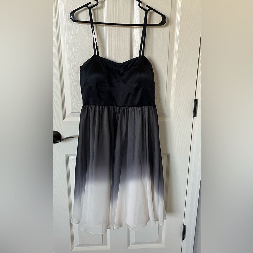 ANTONIO MELANI Black and White Ombre Dress